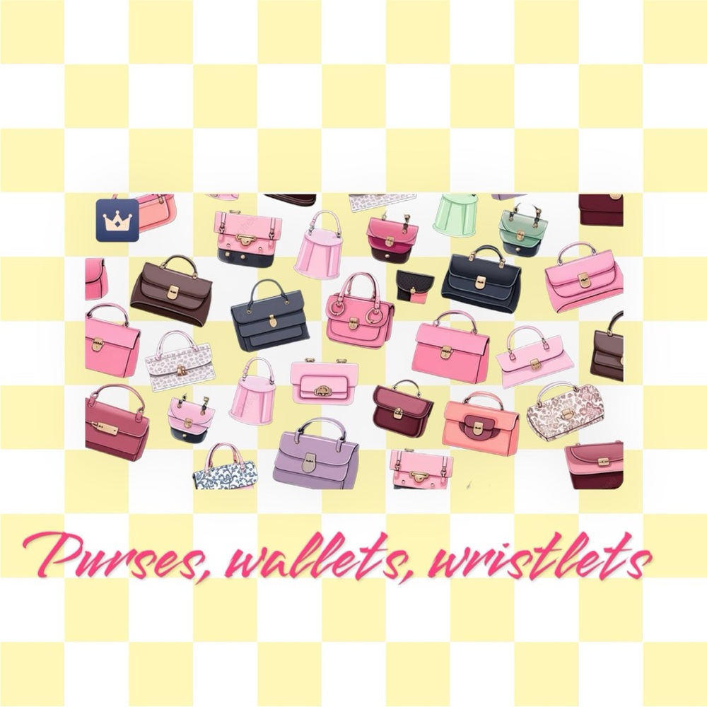 Purses, Wallets, Wristlets, Cosmetic Cases